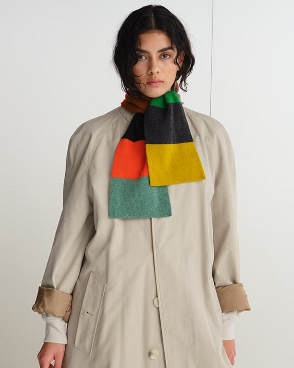 JG Small Colourblock Scarf Bright