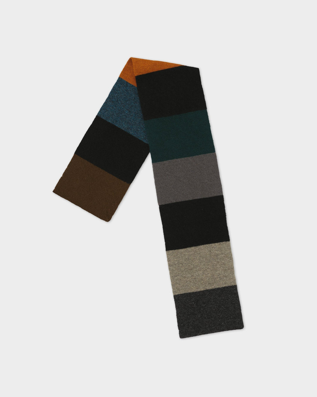 JG Small Colourblock Scarf Dark