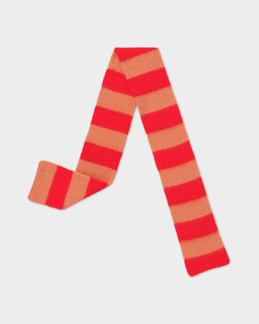 JG Small Brushed Stripe Scarf Poppy/Plaster