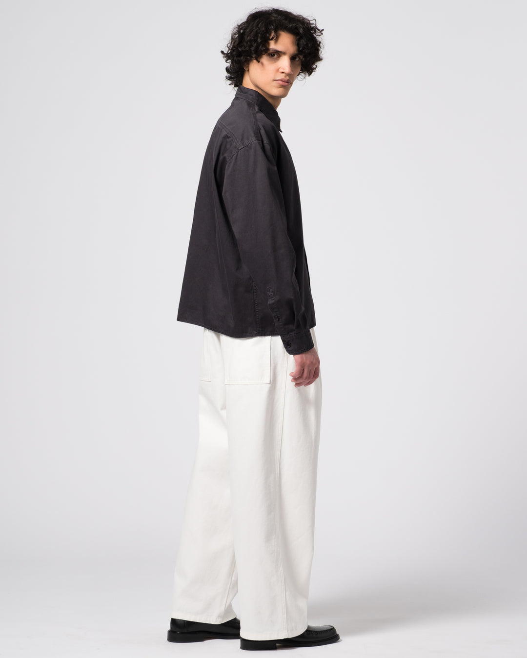 Workshirt Fine Broken Twill Asphalt