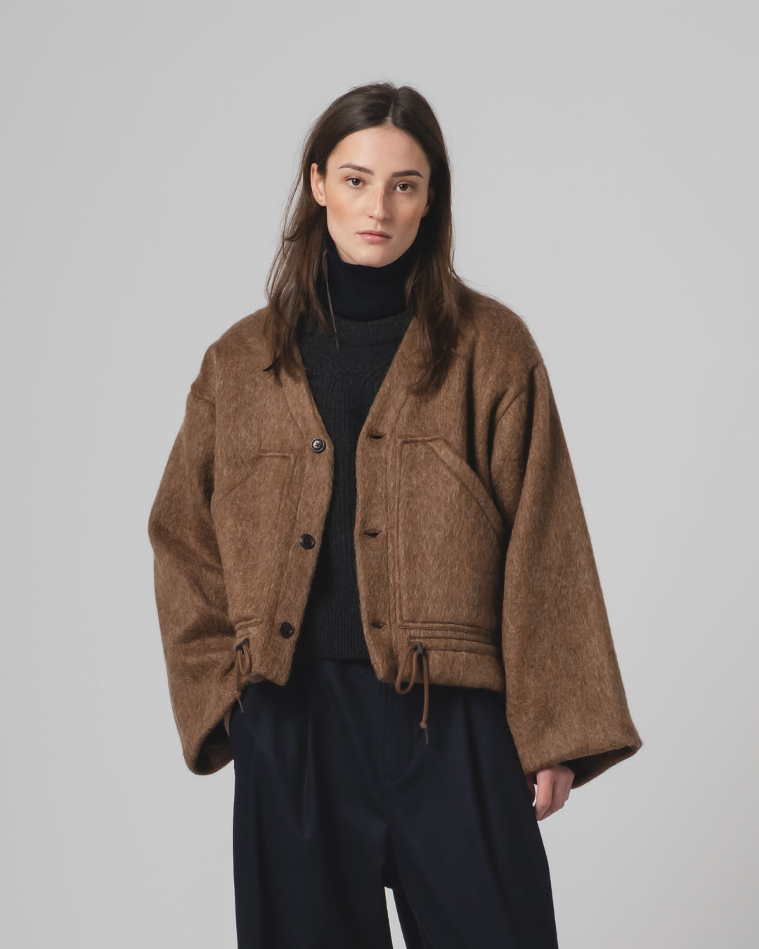 G.o.D Reactor Jacket Mohair Fleece Java Brown