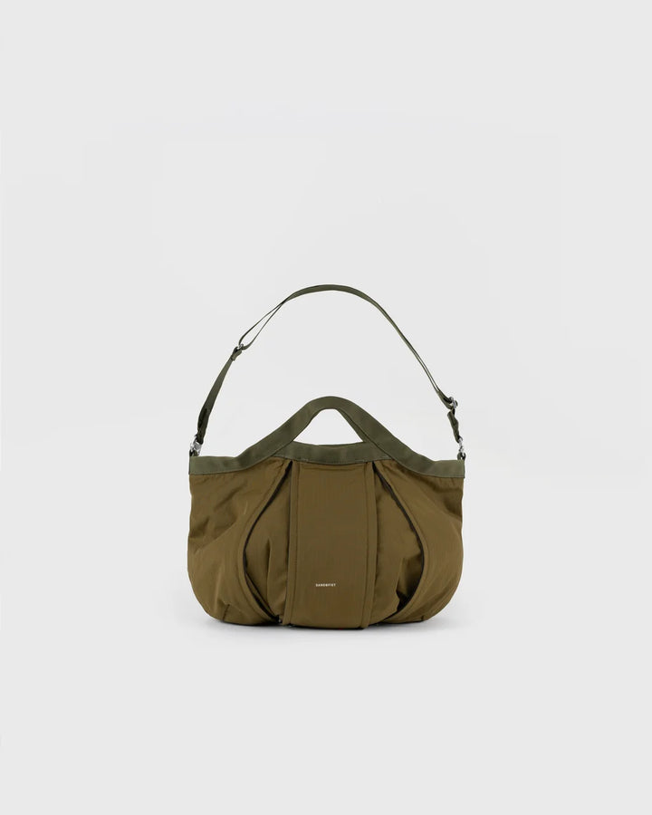 GRID Expandable Crosbody Bag Olive
