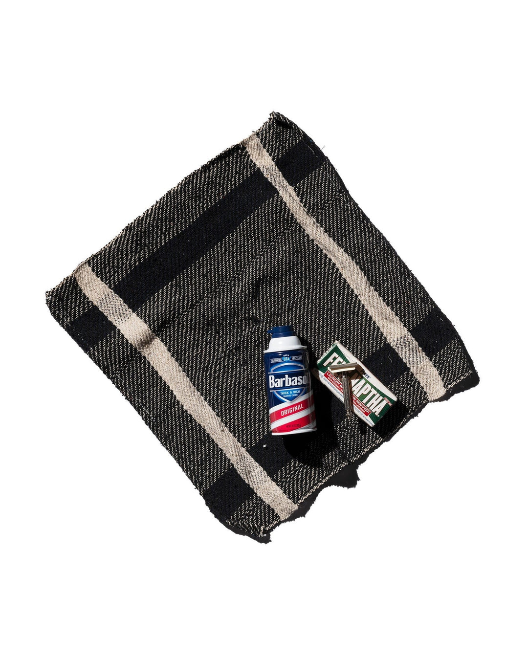 Vintage Indian Cloth Black Check