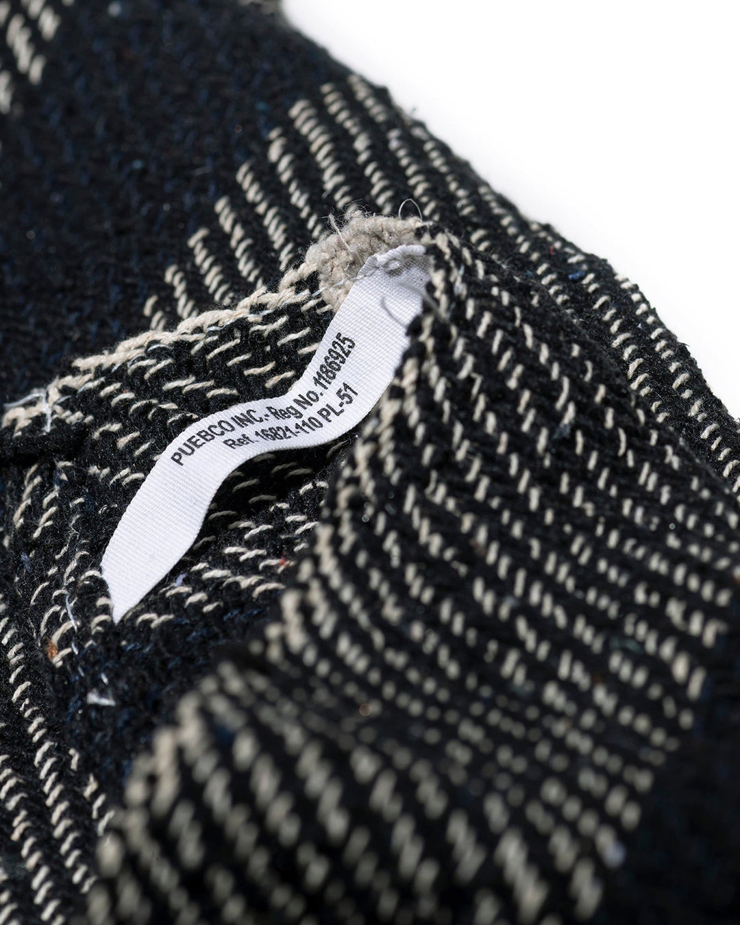 Vintage Indian Cloth Black Check