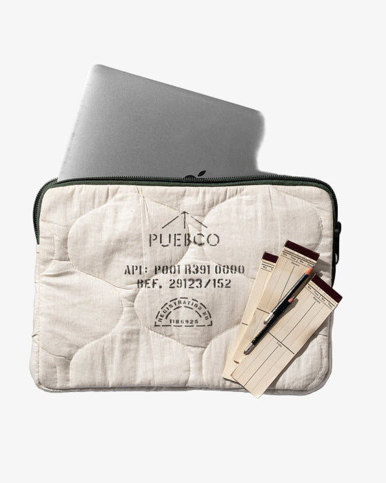 Cotton Quilted Laptop Case