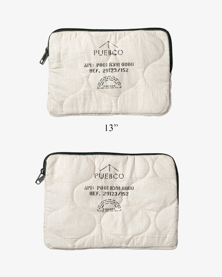 Cotton Quilted Laptop Case