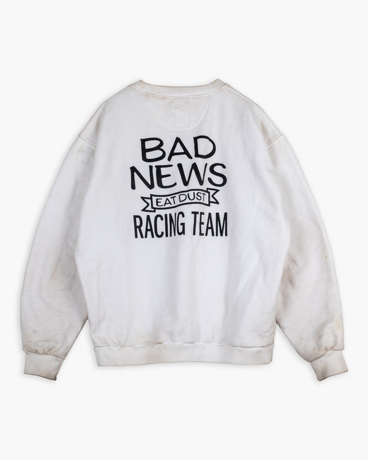 Bad News Sweater Basic Fleece White