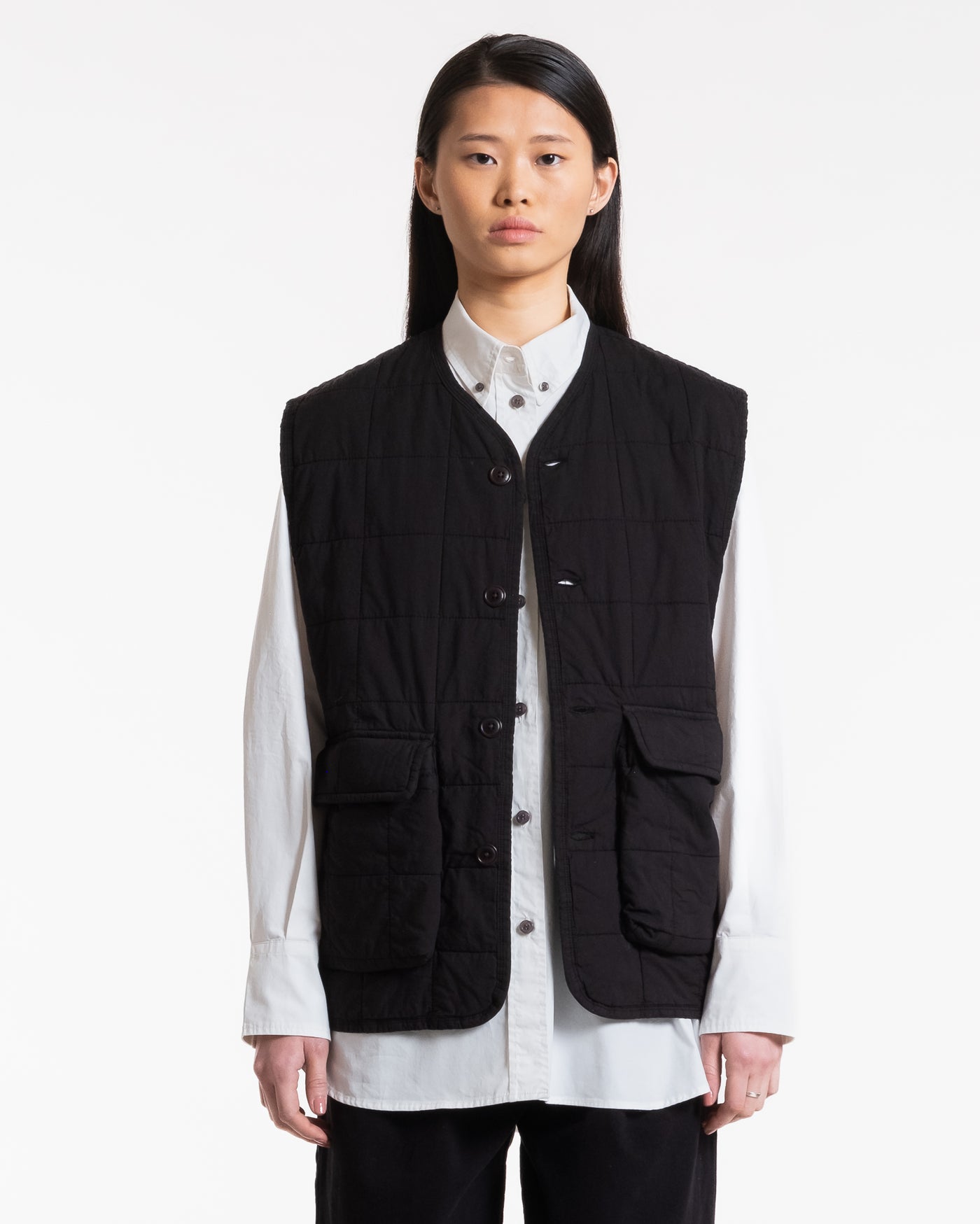 Battle Vest Cotton Quilt Black