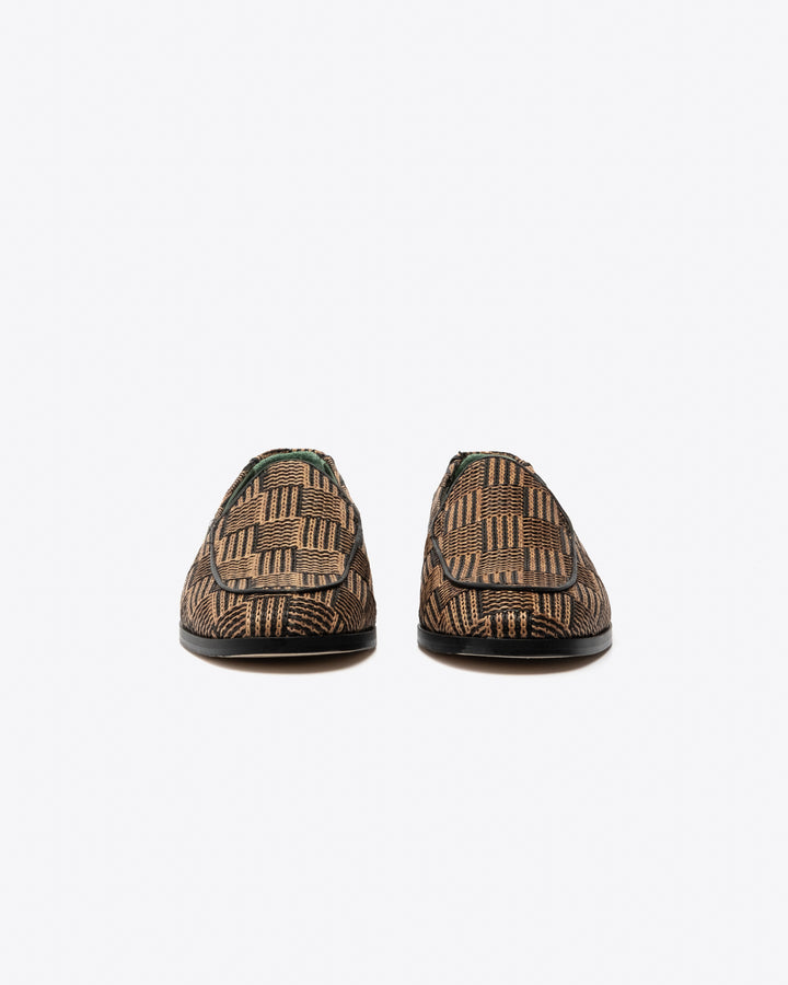 Vinny's Belgee Loafer Brown Raffia