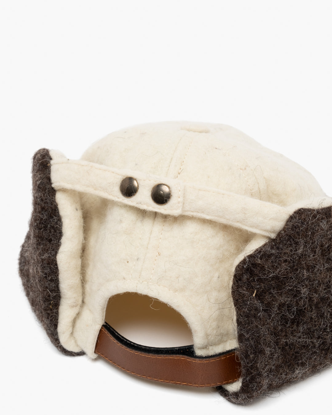 Chapka Artisanal Felted Wool Avoine/Brown