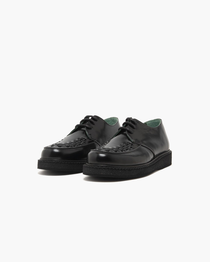 Vinny's Boat Creeper Polido Leather Black