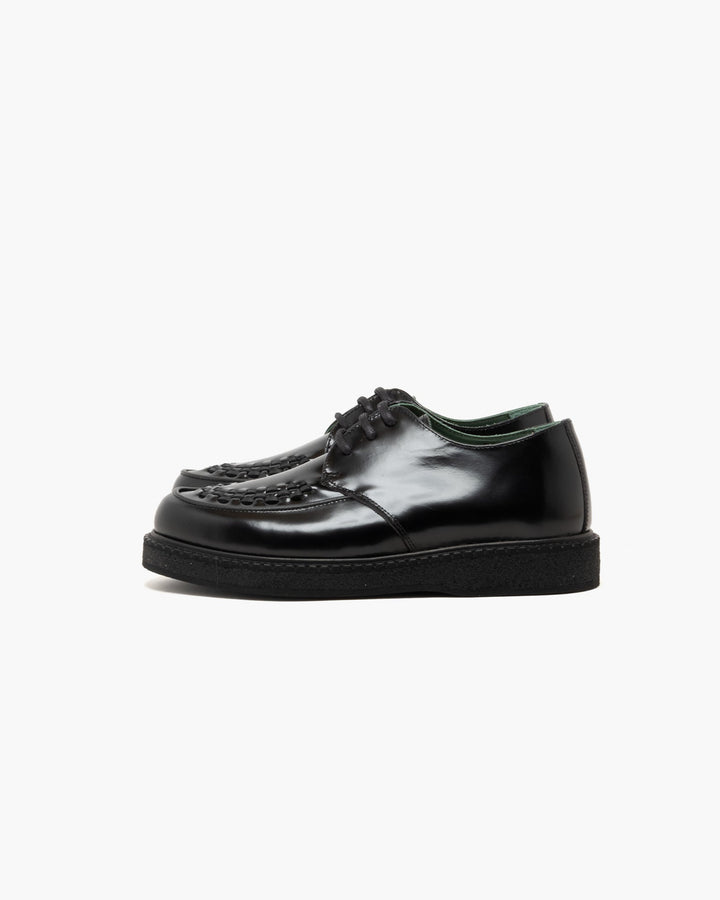 Vinny's Boat Creeper Polido Leather Black