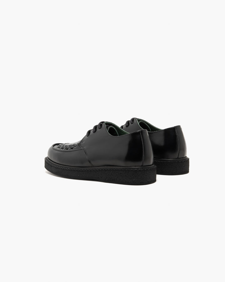 Vinny's Boat Creeper Polido Leather Black