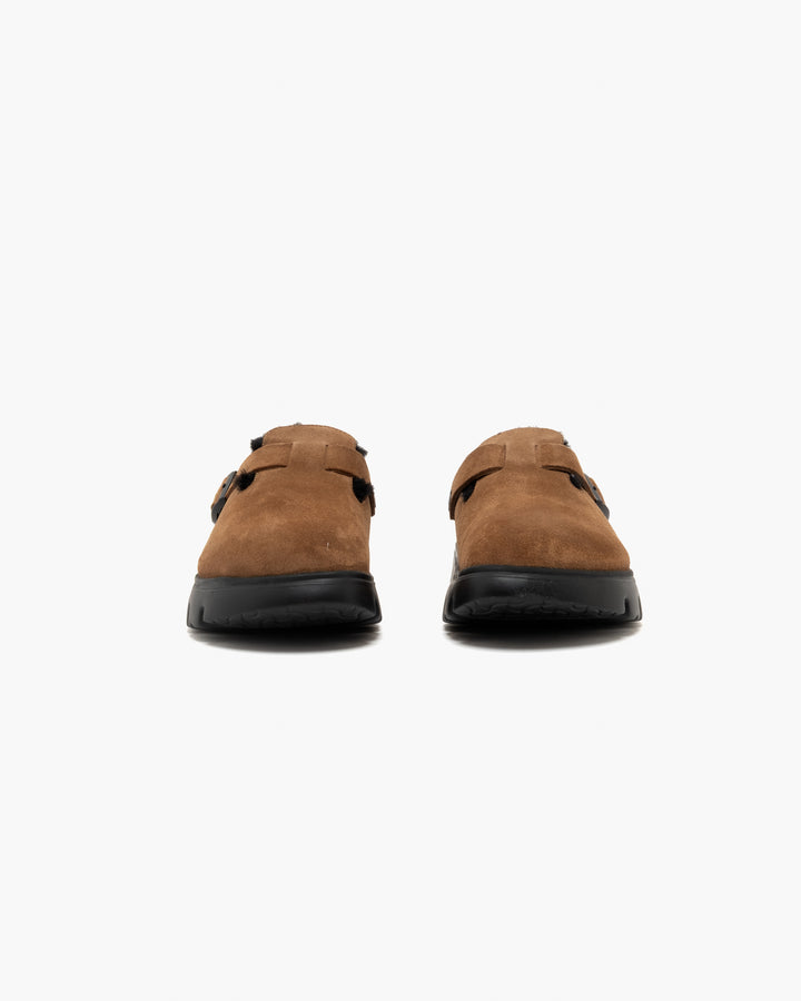 Birkenstock Boston Chunky Shearling Dark Tea
