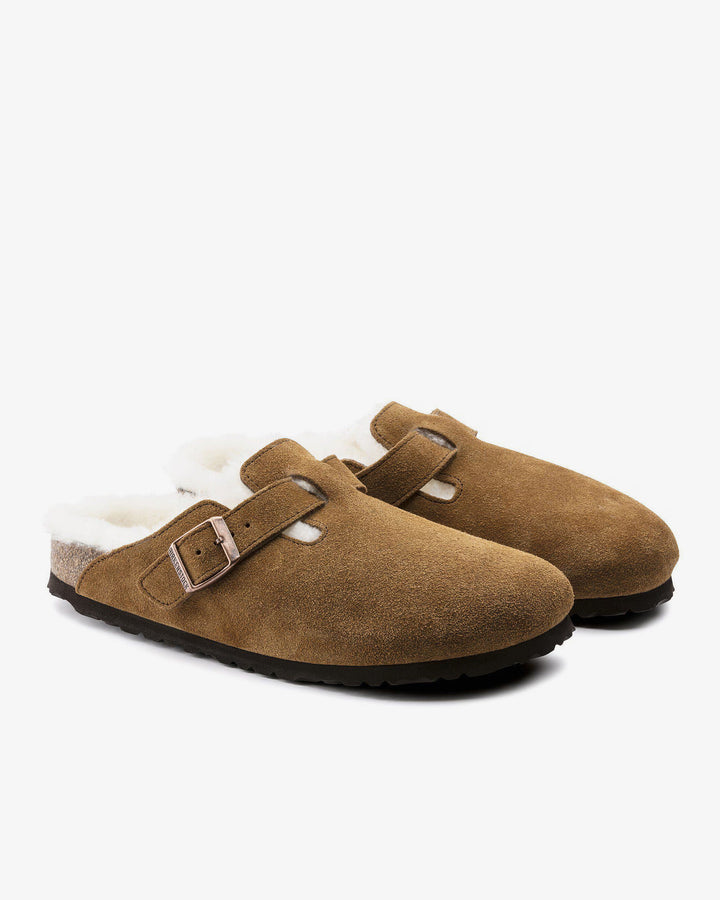 Birkenstock ボストン シアリング ミンク