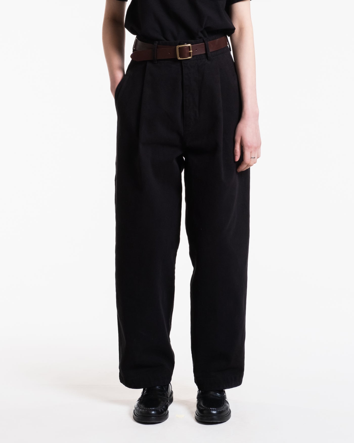 G.o.D British Worker Pants Brushed Twill Black