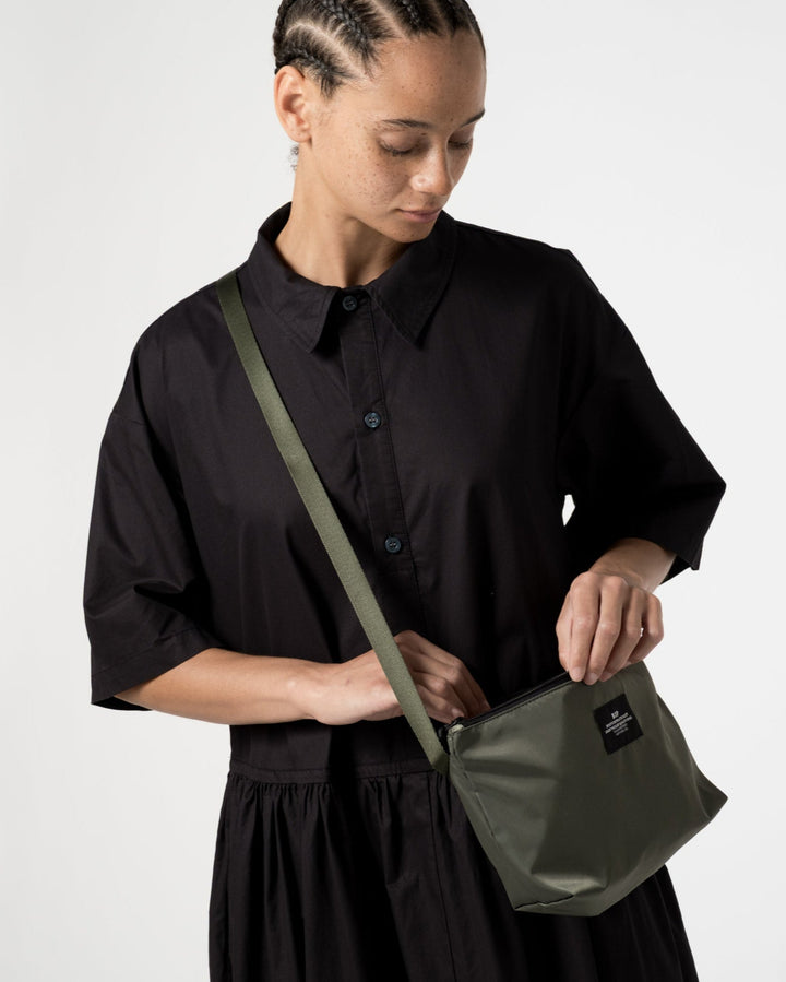 Fannypack Crossbody Nylon Twill Khaki Green