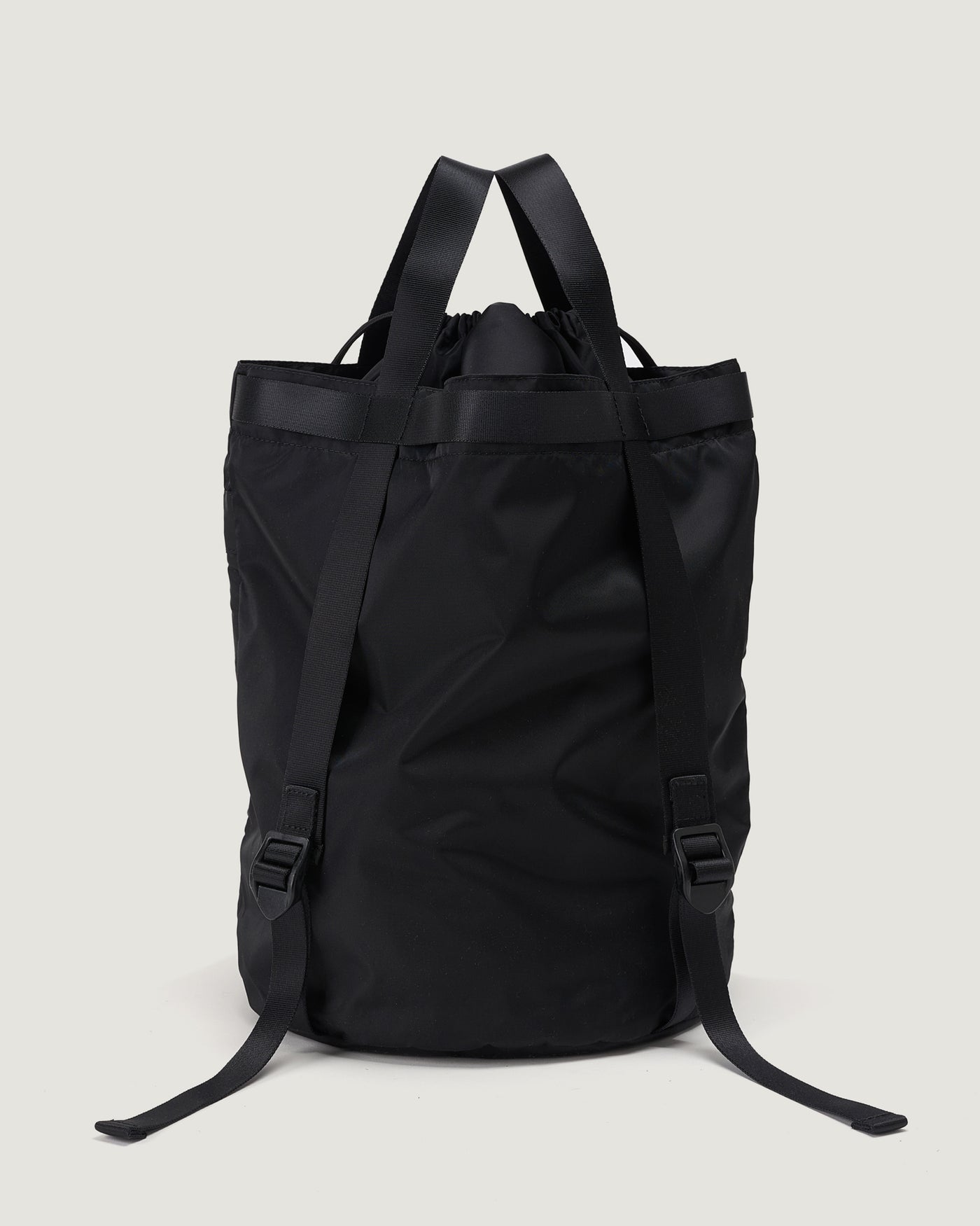 Bucket Backpack Nylon Twill Black