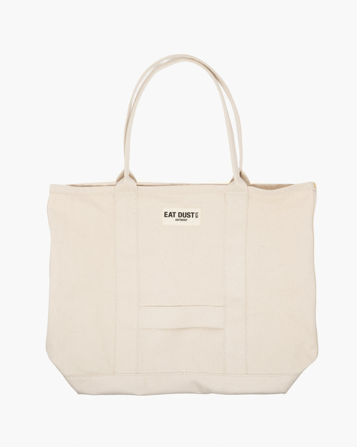 Small Canvas Shopper Bag Off White