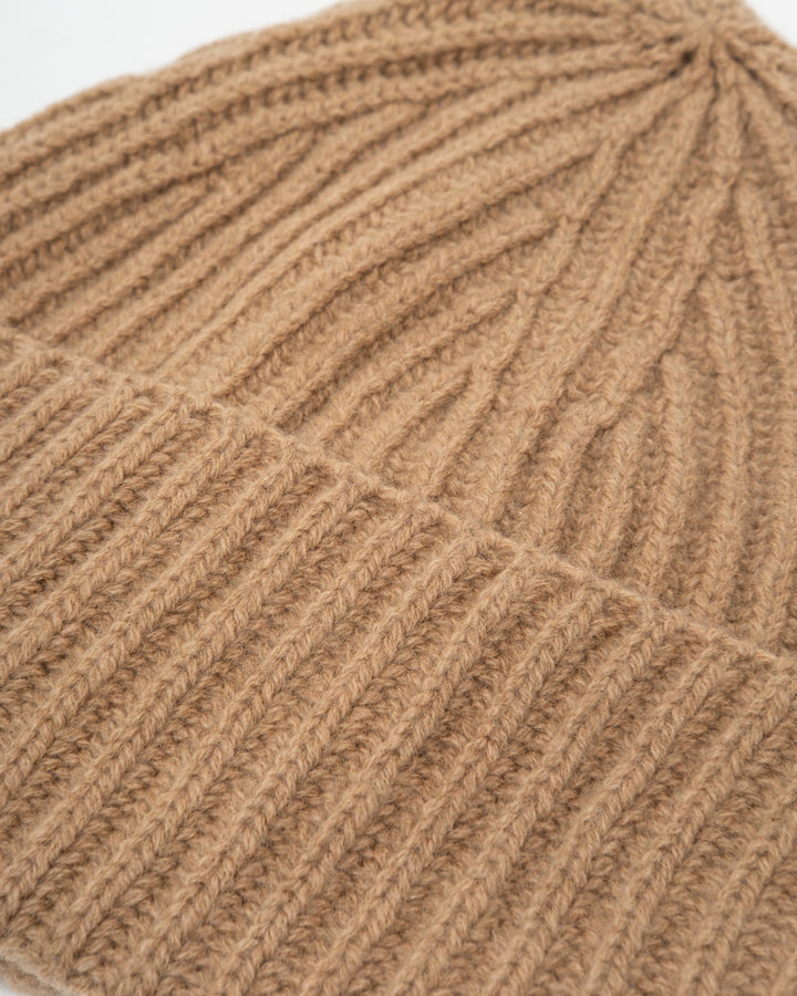 Wool Cashmere Beanie Camel