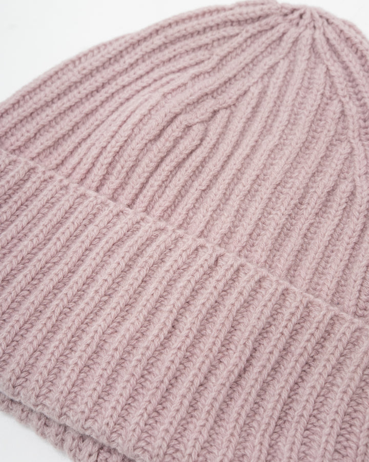 Wool Cashmere Beanie Mauve