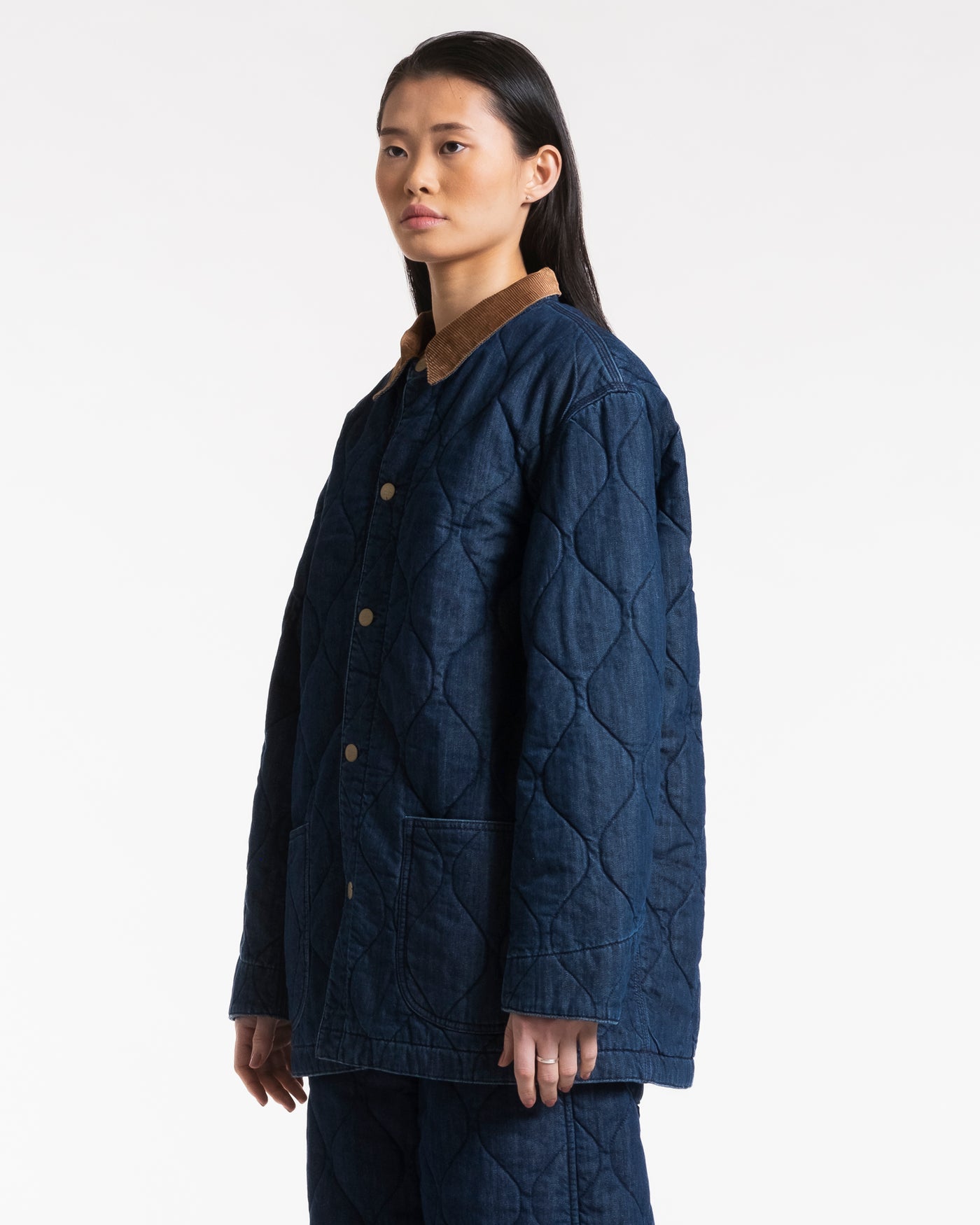 Chicago Jacket Quilted Denim Indigo