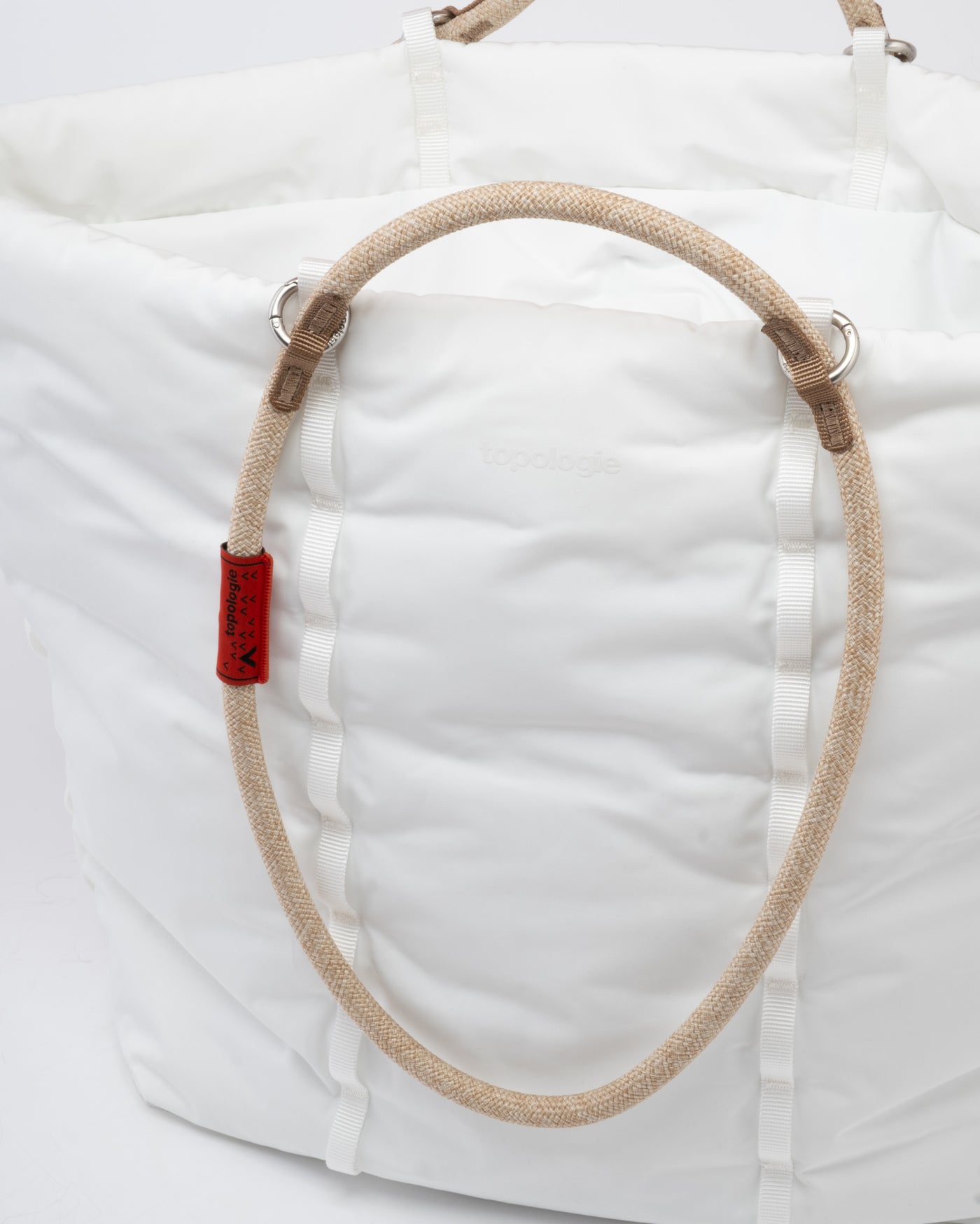 Topologie Cloud Tote Marshmallow + 10mm Rope Loop Coffee Melange