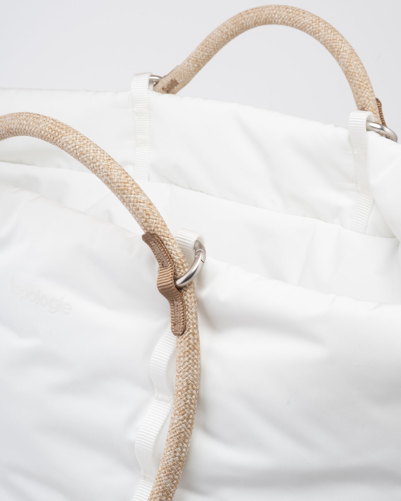 Topologie Cloud Tote Marshmallow + 10mm Rope Loop Coffee Melange