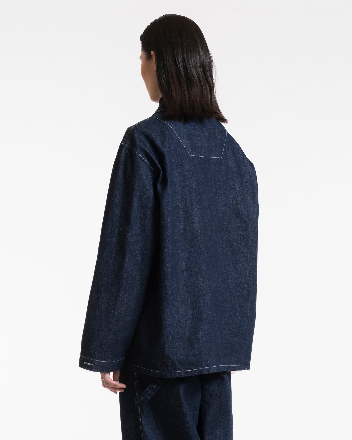 G.o.D Coach Jacket Hemp Denim Indigo