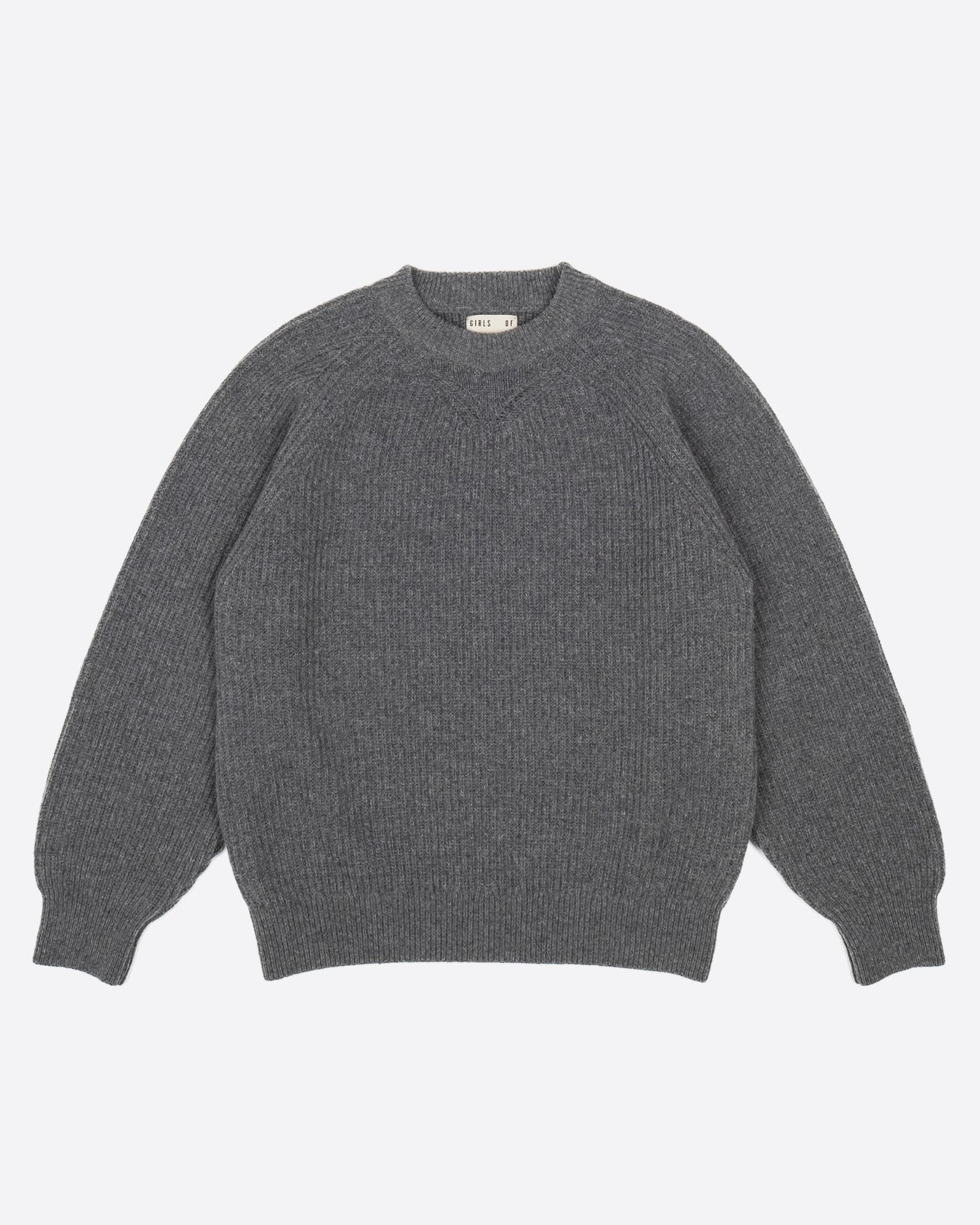 Crew Neck Sweater Yarn Delta Grey Melange