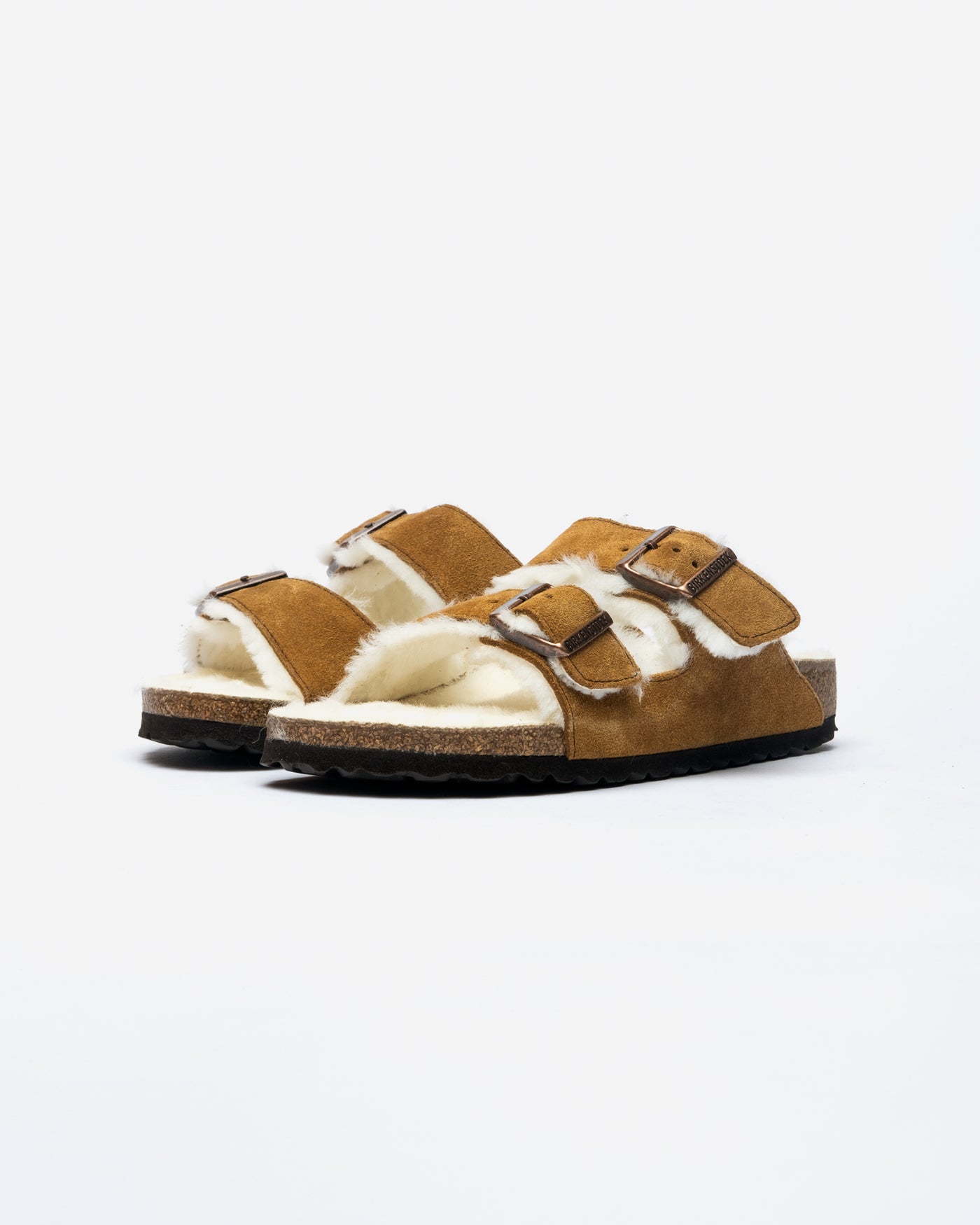 Birkenstock Arizona Shearling Mink (Narrow)
