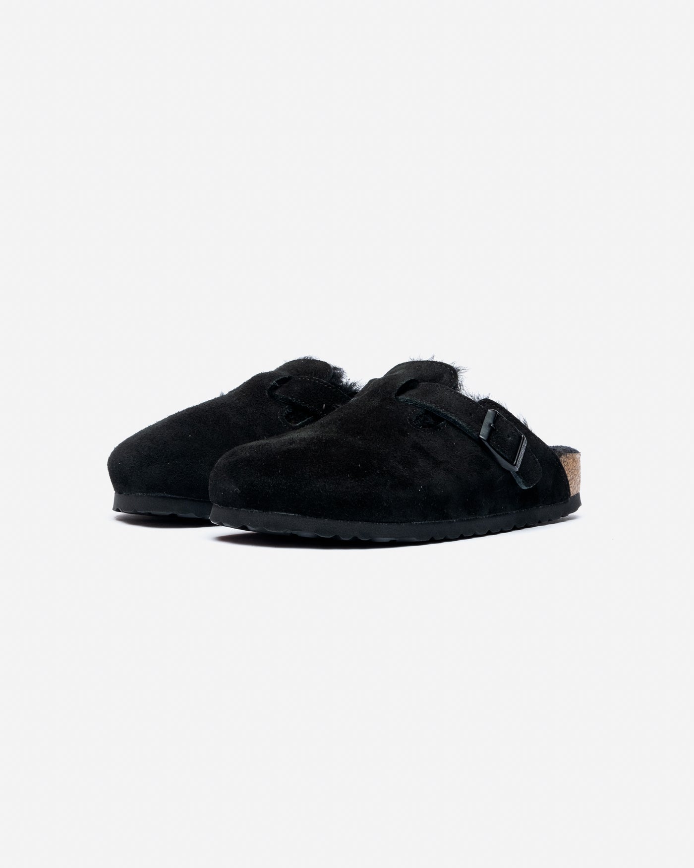 Birkenstock Boston Shearling Black (Narrow)