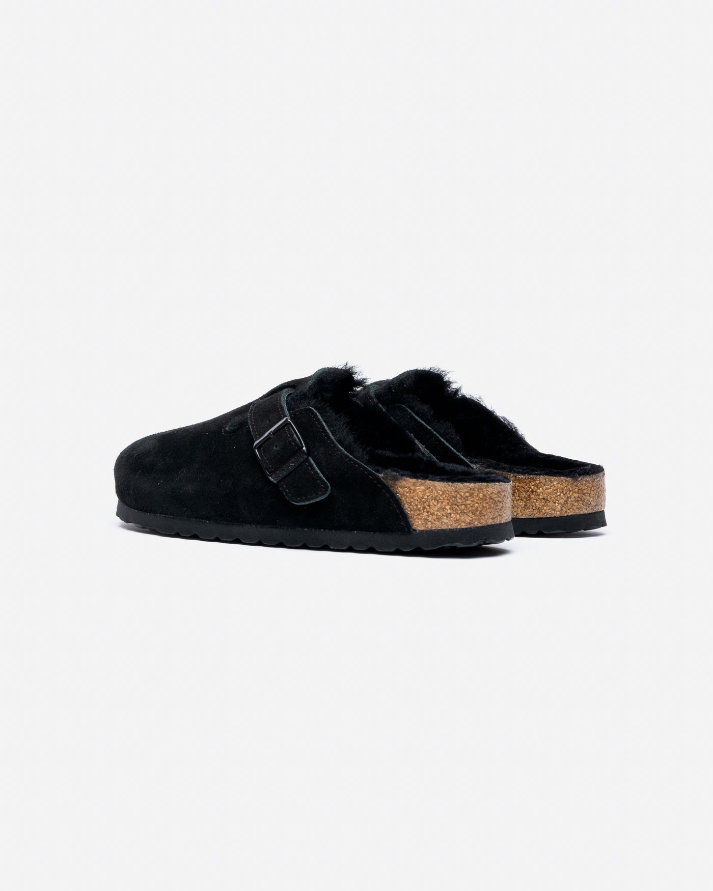 Birkenstock Boston Shearling Black (Narrow)