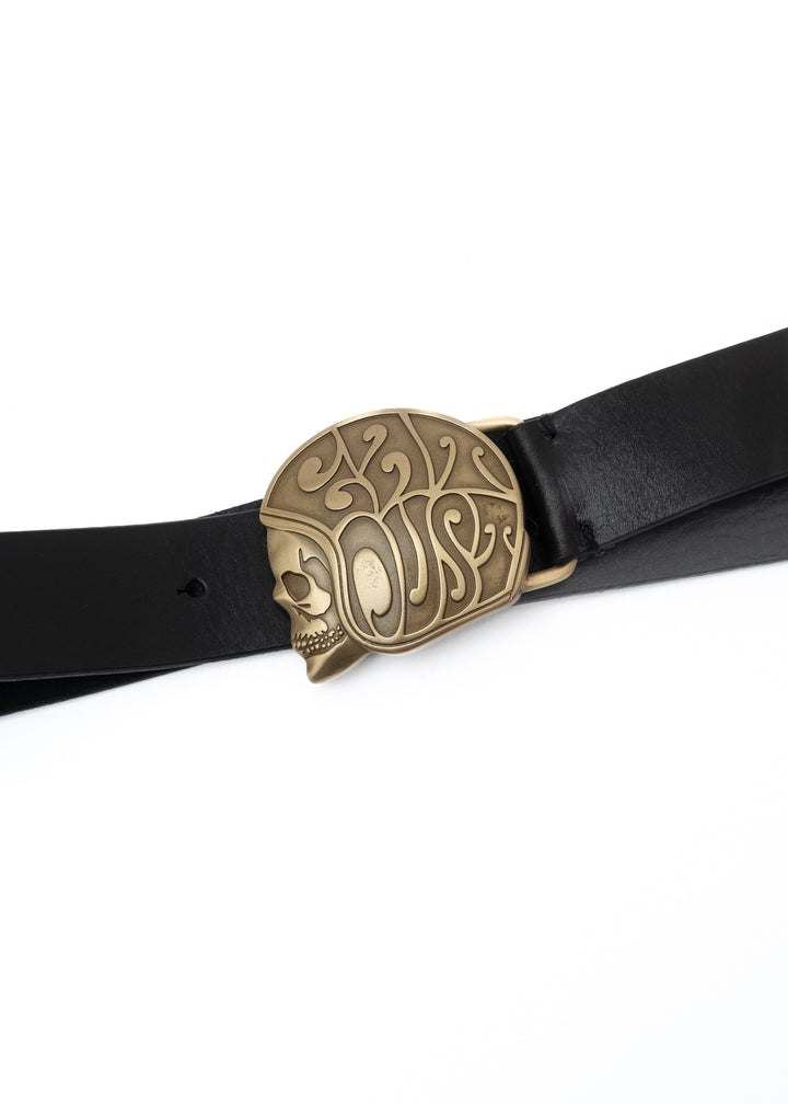 Belt Skull Logo Black