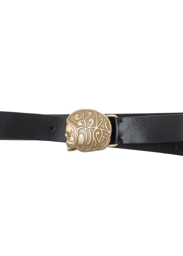 Belt Skull Logo Black