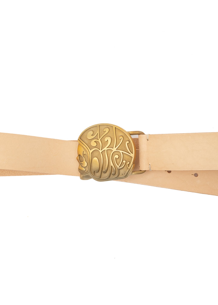 Belt Skull Logo Natural