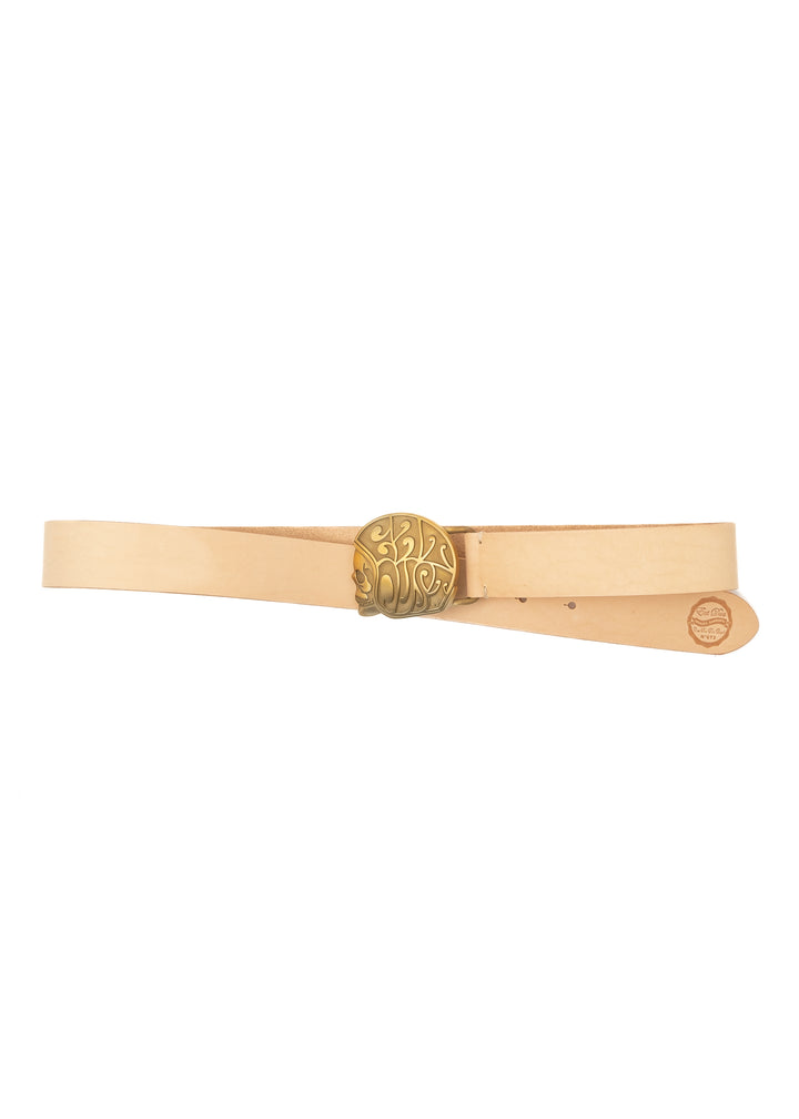 Belt Skull Logo Natural