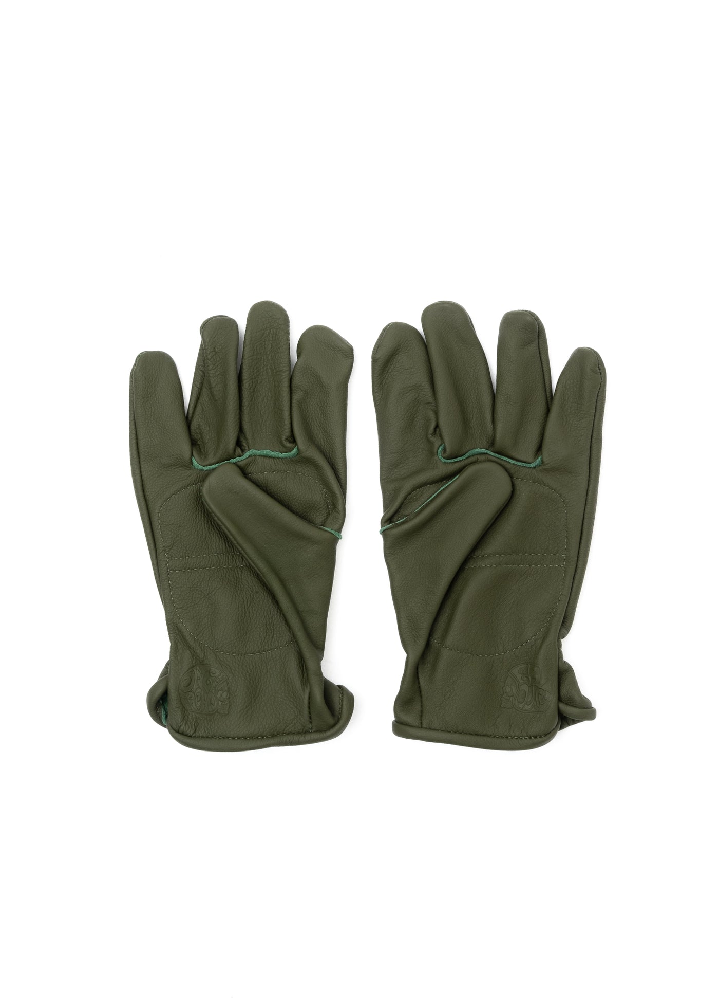 Power Gloves Leather Green