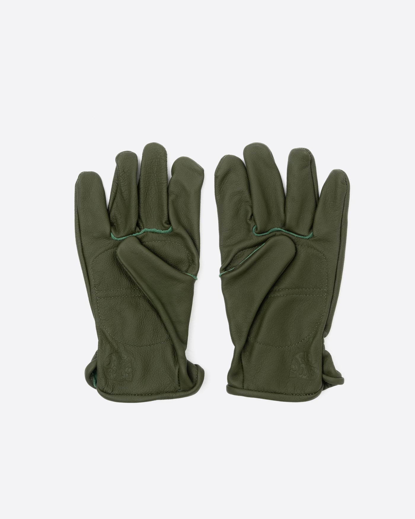 Power Gloves Leather Green