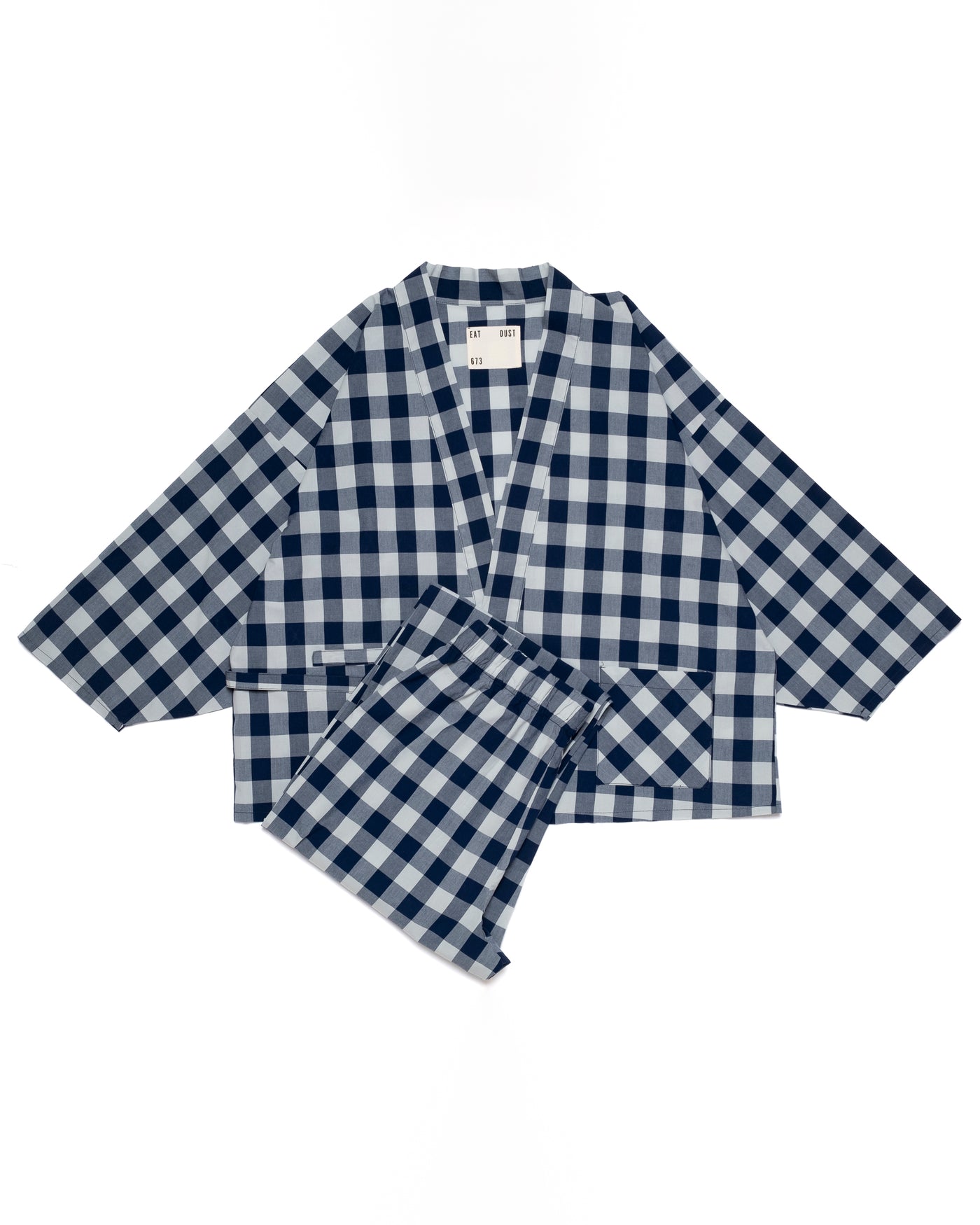 Pyjama Indigo Check Blue