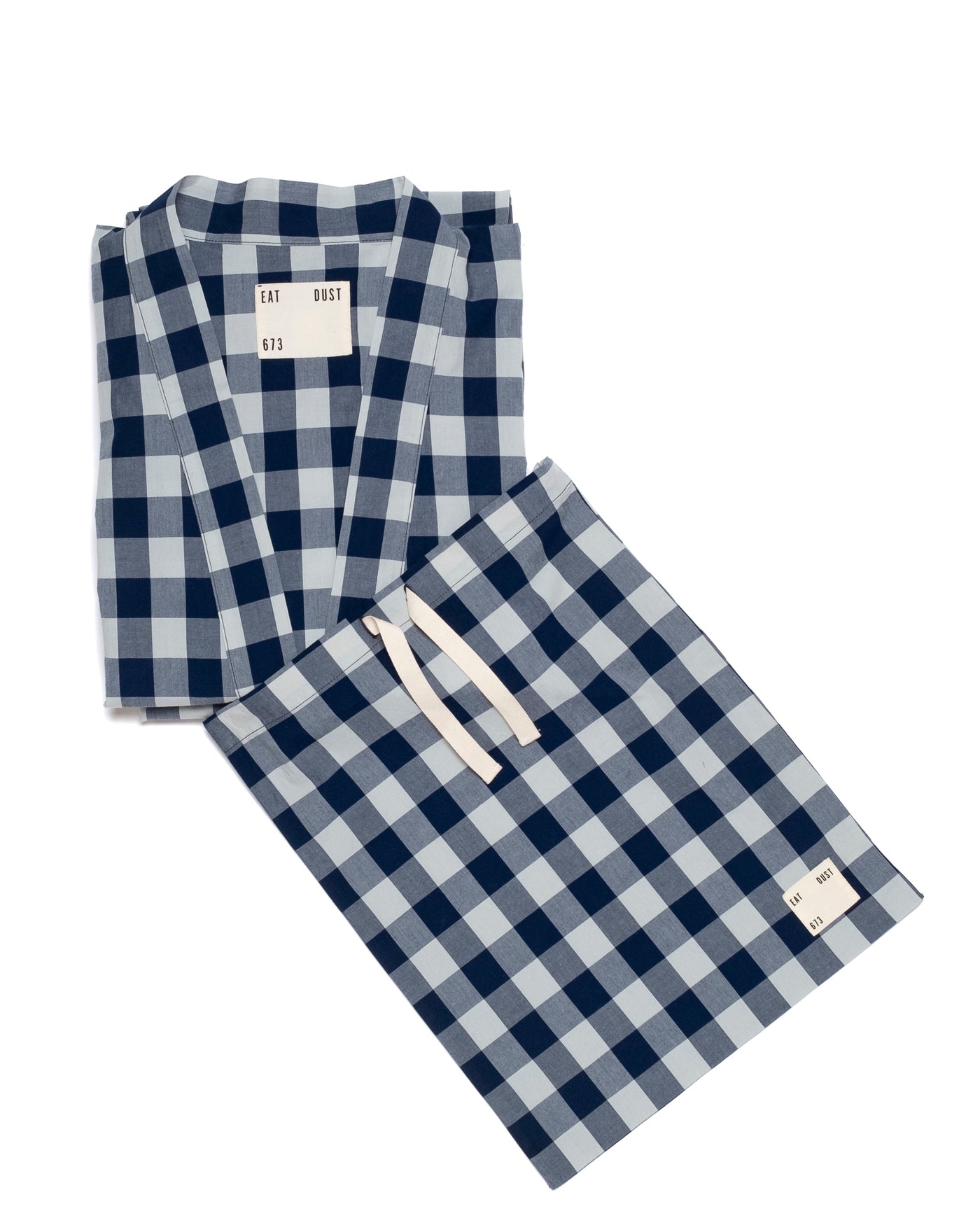 Pyjama Indigo Check Blue