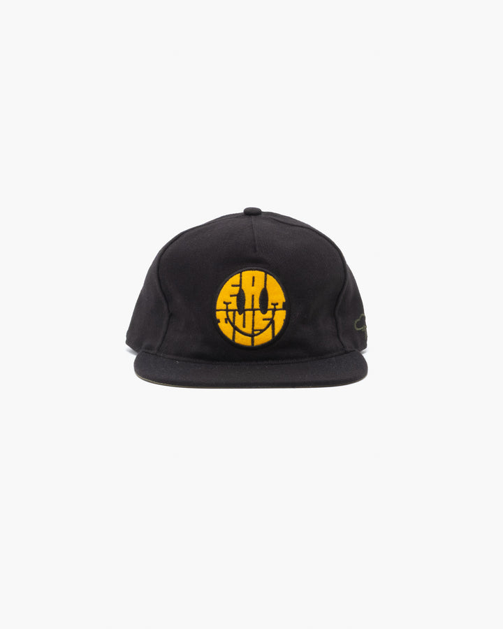 T.A.C. x Eat Dust Smilie Canvas Cotton Black