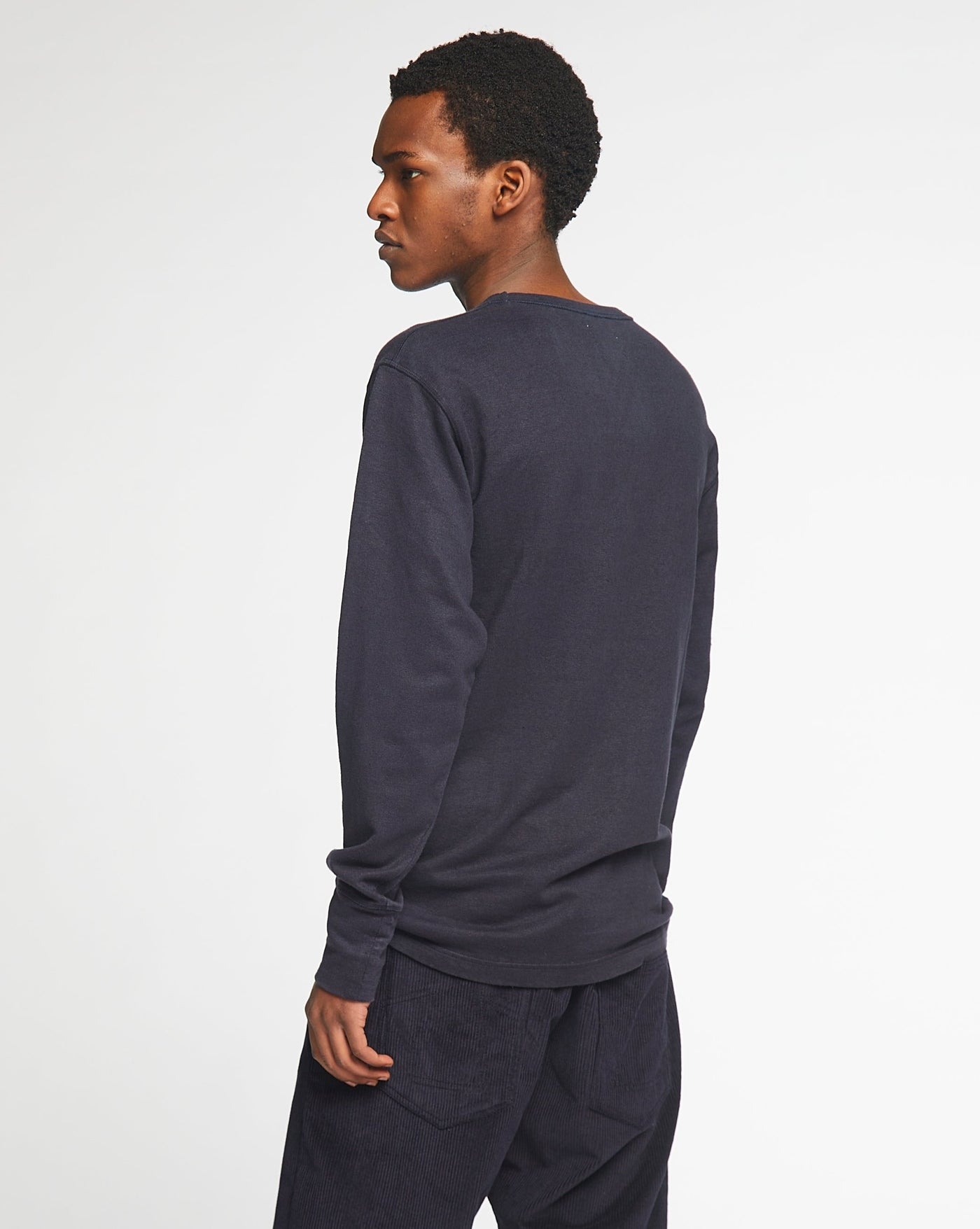 L/S Pocket T Military Jersey Navy