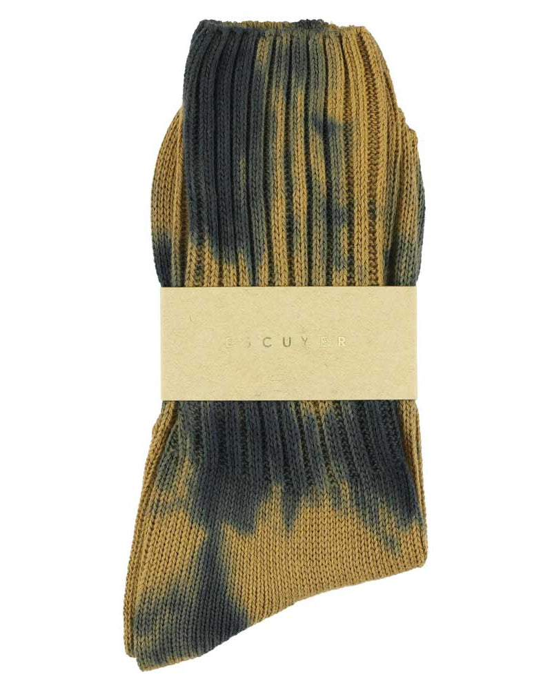 Escuyer Tie Dye Socks Mood Indigo/Medal Bronze