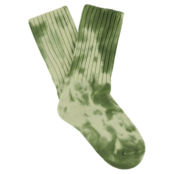 Escuyer Tie Dye Socks Olive