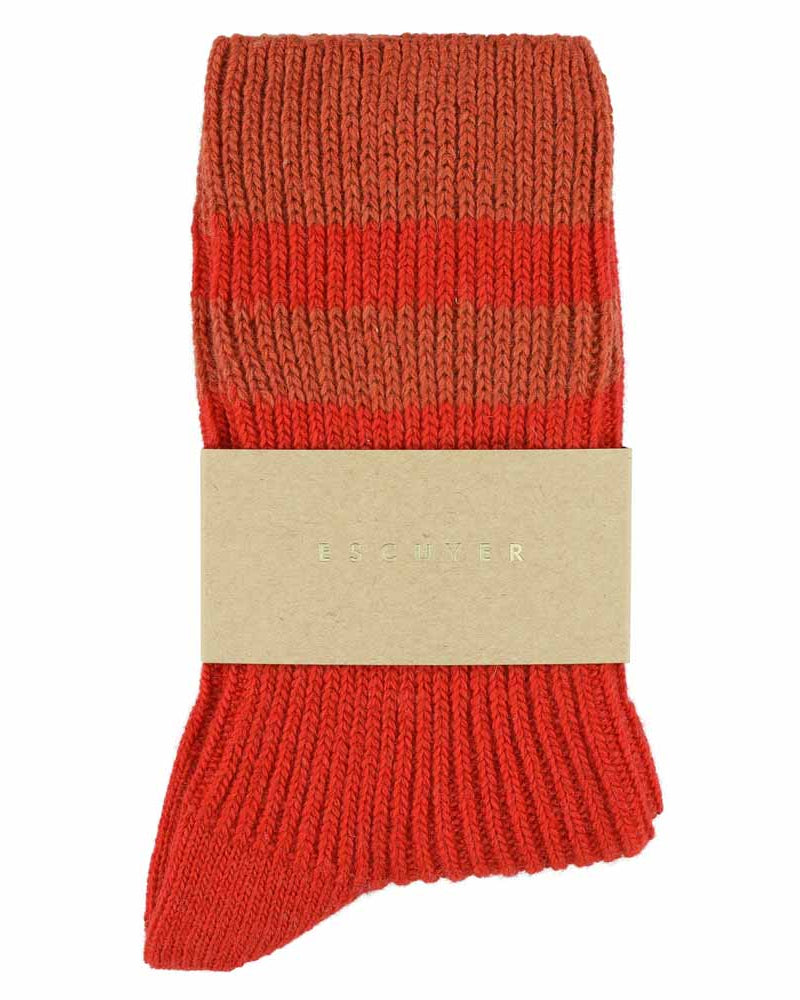 Escuyer Women's Cashmere Stripes Strong Orange/Orange