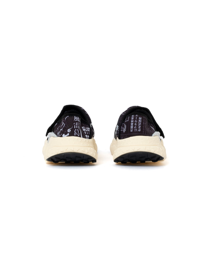 Flower Mountain New Camp Suede/Nylon Newspaper Black/White (Woman)