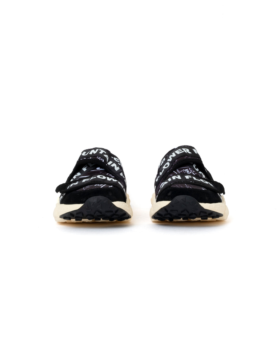 Flower Mountain New Camp Suede/Nylon Newspaper Black/White (Woman)