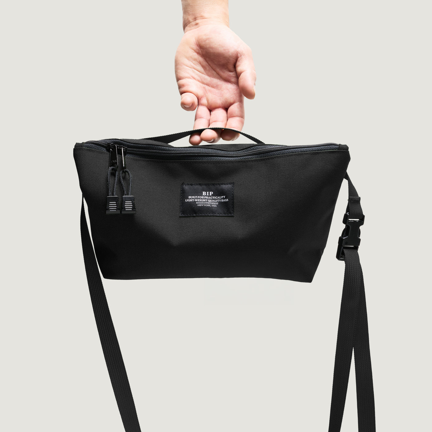 Fannypack Crossbody Canvas Nylon Black