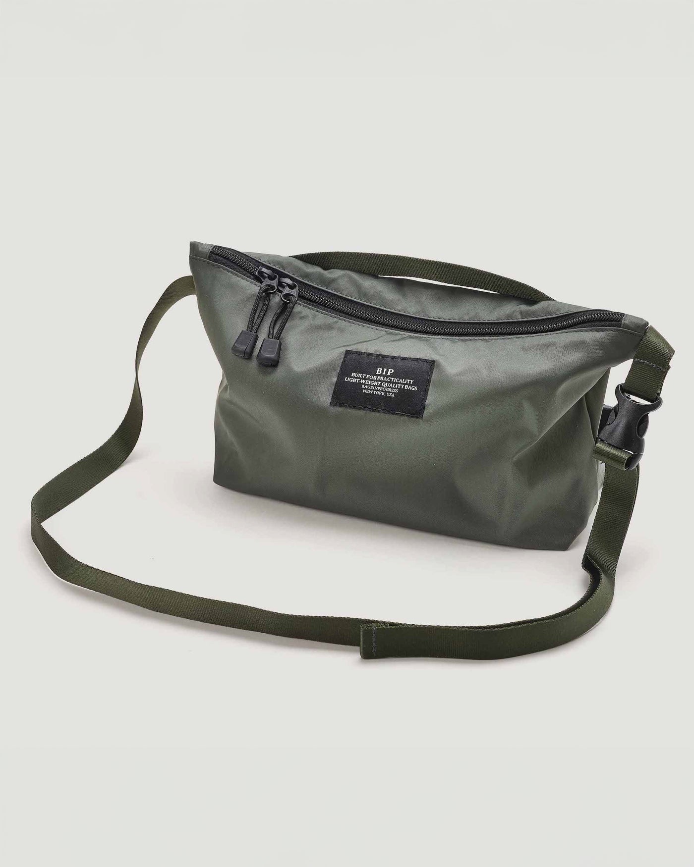 Fannypack Crossbody Nylon Twill Khaki Green